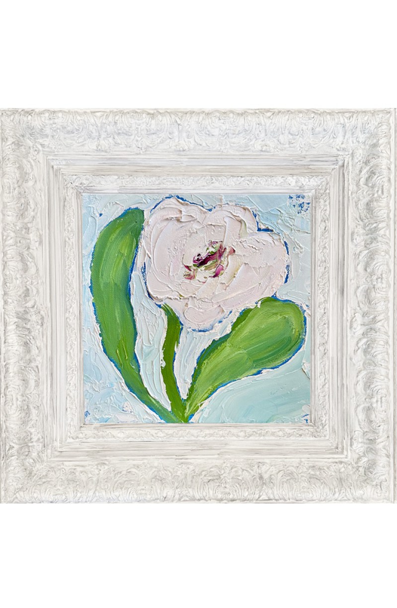 Cupflower Serenity in Sky Blue frame
